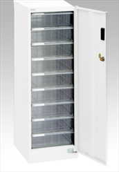 Tủ an toàn đựng phụ kiện màu trắng 277 x 366 x 880mm AS ONE 1-3439-01 AF-SM9-